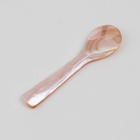 Caviar spoon - pink mother-of-pearl