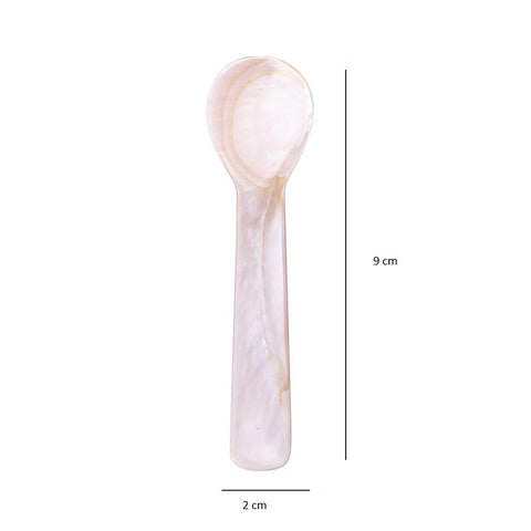 Caviar spoon - pink mother-of-pearl