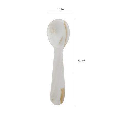 Caviar spoon - white mother-of-pearl